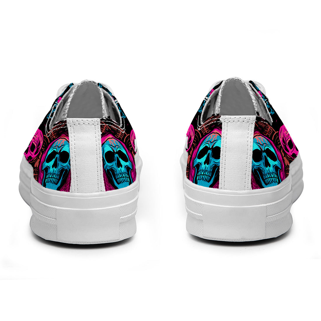 Resalta tu estilo con las zapatillas bajas de lona Skeleton para hombre y mujer