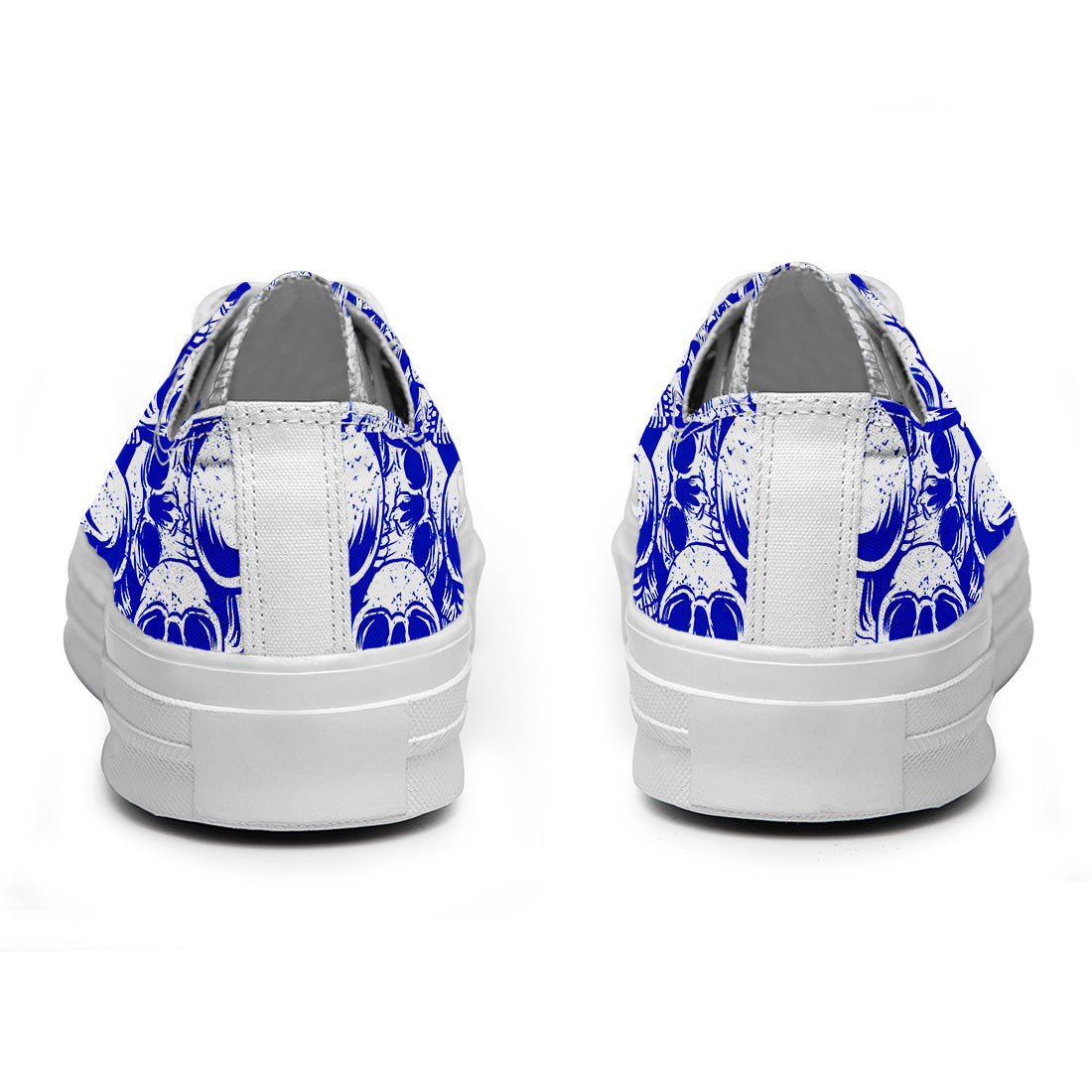 Resalta tu estilo con las zapatillas bajas de lona Skeleton para hombre y mujer