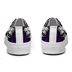 Resalta tu estilo con las zapatillas bajas de lona Skeleton para hombre y mujer
