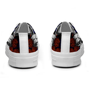 Resalta tu estilo con las zapatillas bajas de lona Skeleton para hombre y mujer