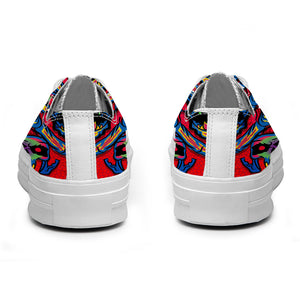 Resalta tu estilo con las zapatillas bajas de lona Skeleton para hombre y mujer
