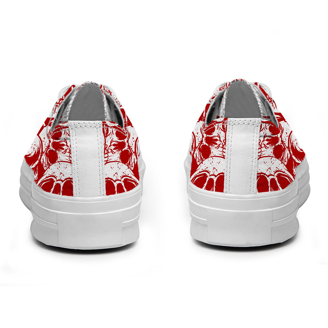 Resalta tu estilo con las zapatillas bajas de lona Skeleton para hombre y mujer