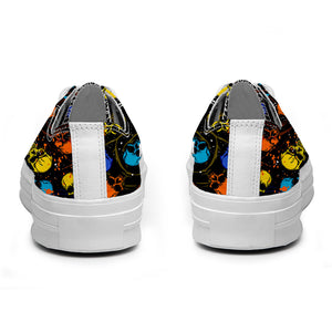 Resalta tu estilo con las zapatillas bajas de lona Skeleton para hombre y mujer