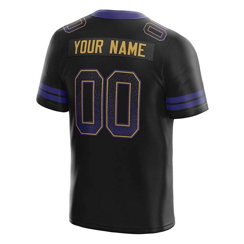 custom authentic drift fashion football jersey white-purple mesh