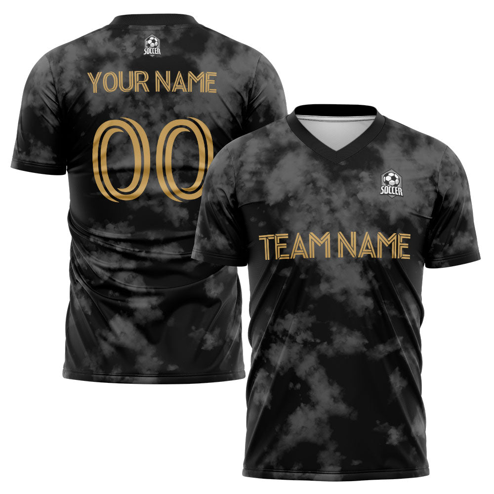 custom soccer uniform jersey kids adults personalized set jersey shirt black