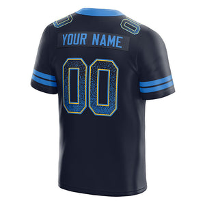 custom authentic drift fashion football jersey yellow-navy mesh