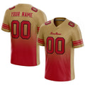 custom authentic gradient fashion football jersey gold-red