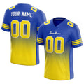 custom authentic gradient fashion football jersey blue-yellow
