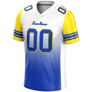 custom authentic gradient fashion football jersey blue-yellow