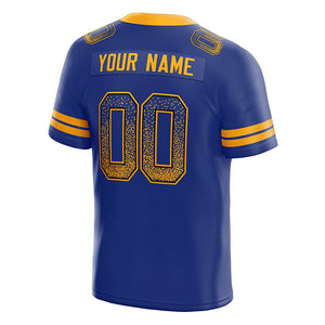 custom authentic drift fashion football jersey gold-red mesh
