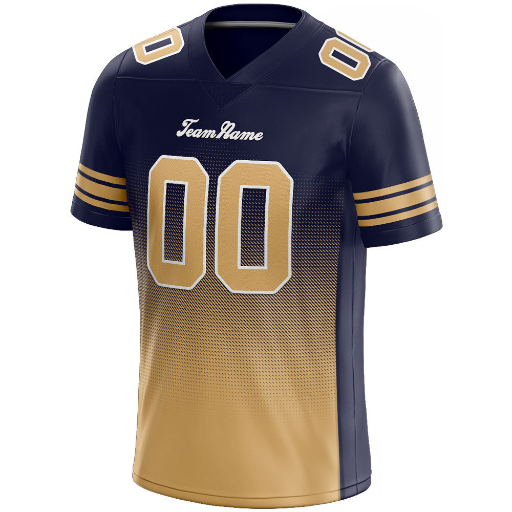 custom authentic gradient fashion football jersey navy-gold