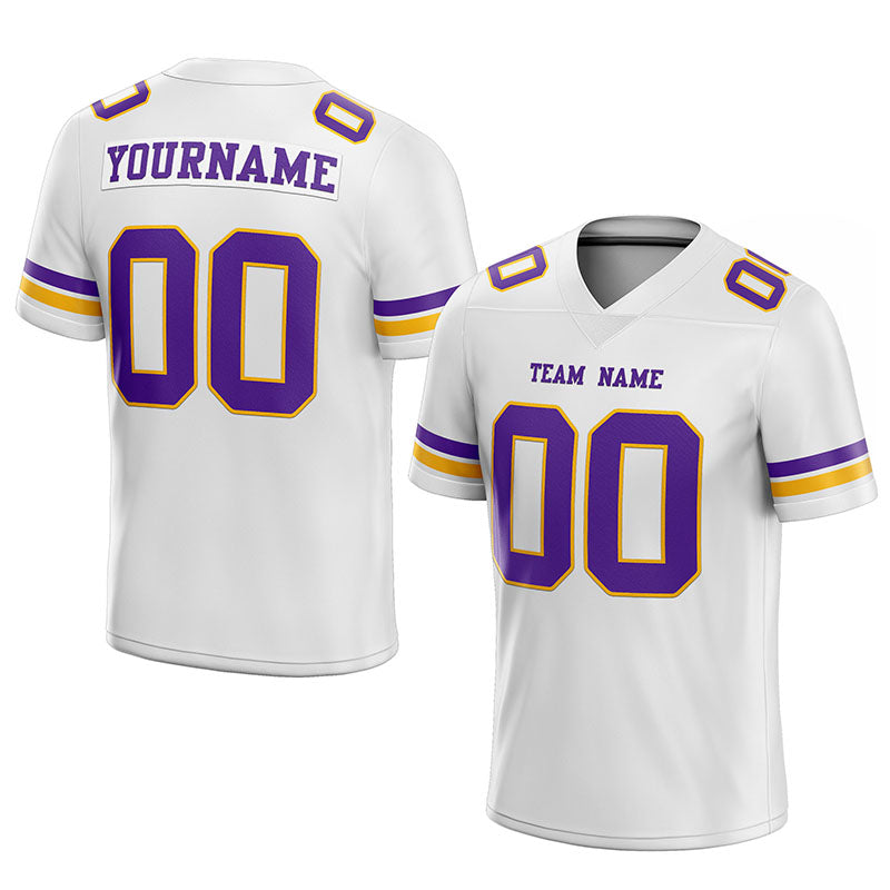 customized authentic football jersey royal white-red mesh