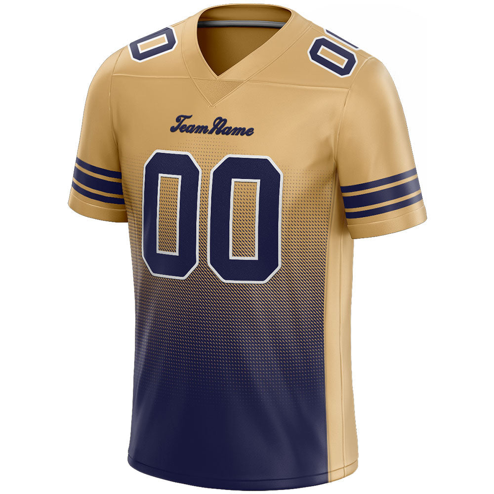 custom authentic gradient fashion football jersey navy-gold