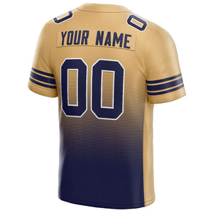 custom authentic gradient fashion football jersey gold-navy