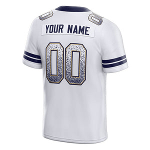 custom authentic drift fashion football jersey yellow-royal mesh