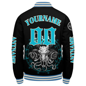 Chaquetas universitarias azul claro personalizadas para hombres & mujeres y jóvenes & Chaquetas Letterman personalizadas