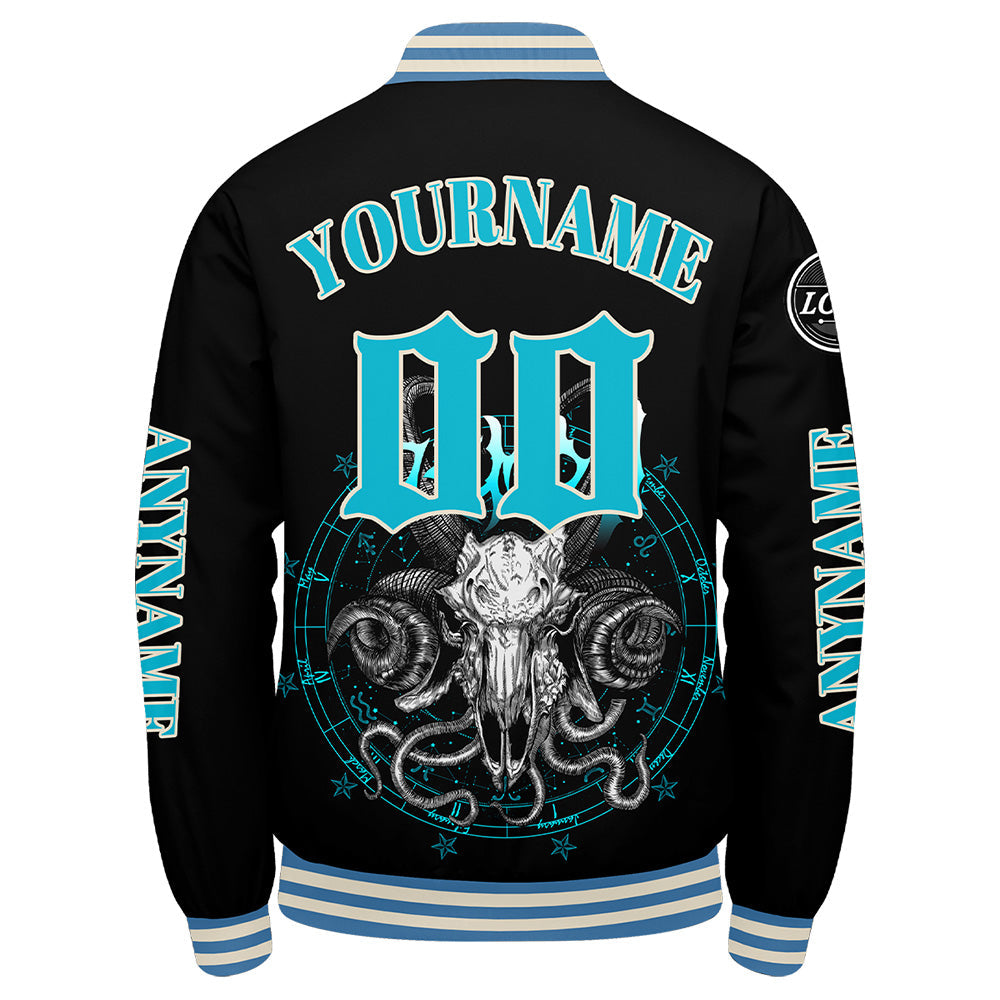 Chaquetas universitarias azul claro personalizadas para hombres & mujeres y jóvenes & Chaquetas Letterman personalizadas