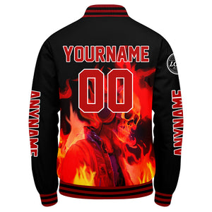 Chaquetas universitarias negras personalizadas para hombres & mujeres y jóvenes & Chaquetas Letterman personalizadas