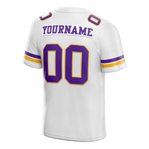 customized authentic football jersey royal white-red mesh