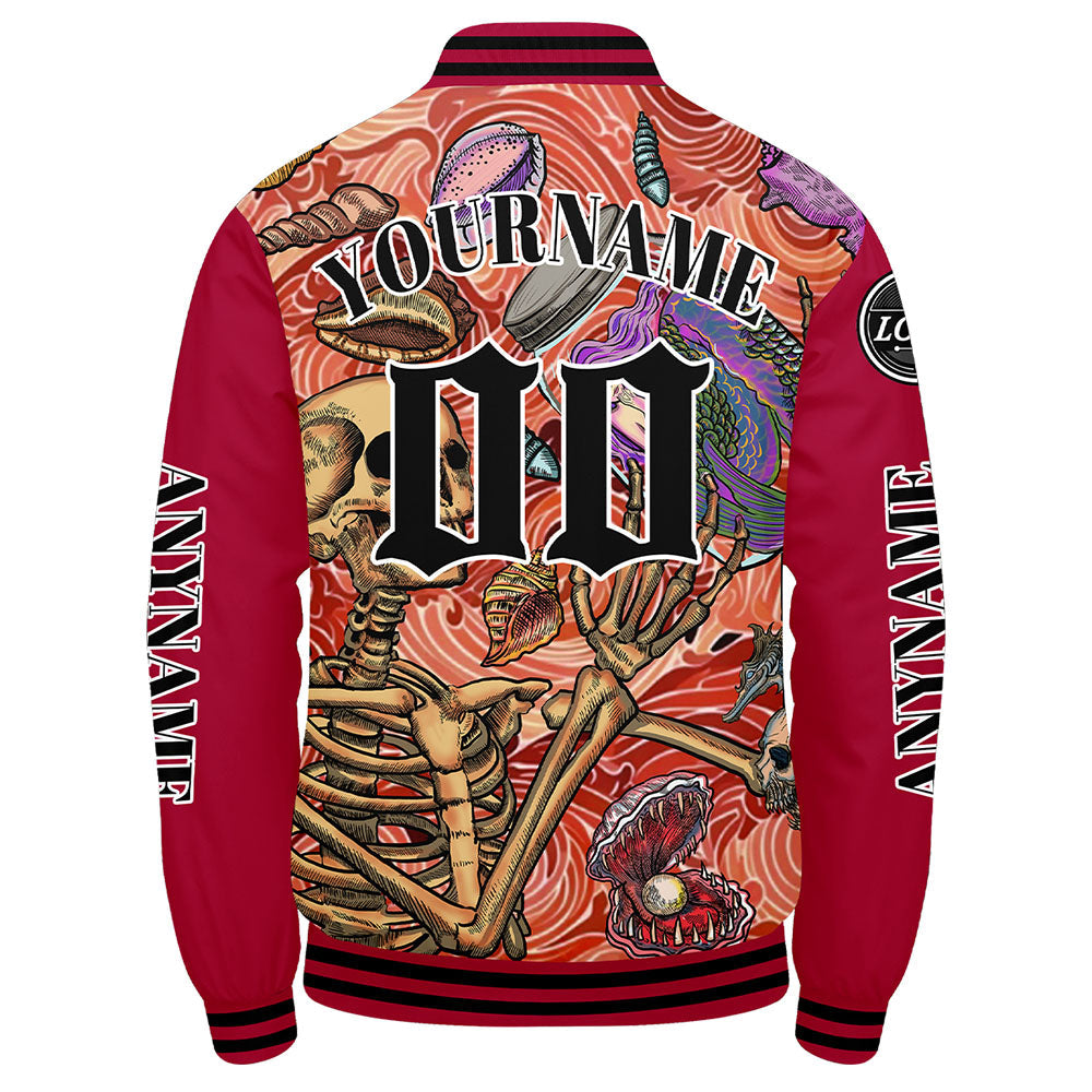 Chaquetas universitarias rojas personalizadas para hombres & mujeres y jóvenes & Chaquetas Letterman personalizadas
