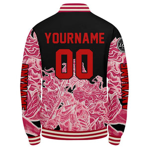 Chaquetas universitarias rosas personalizadas para hombres & mujeres y jóvenes & Chaquetas Letterman personalizadas