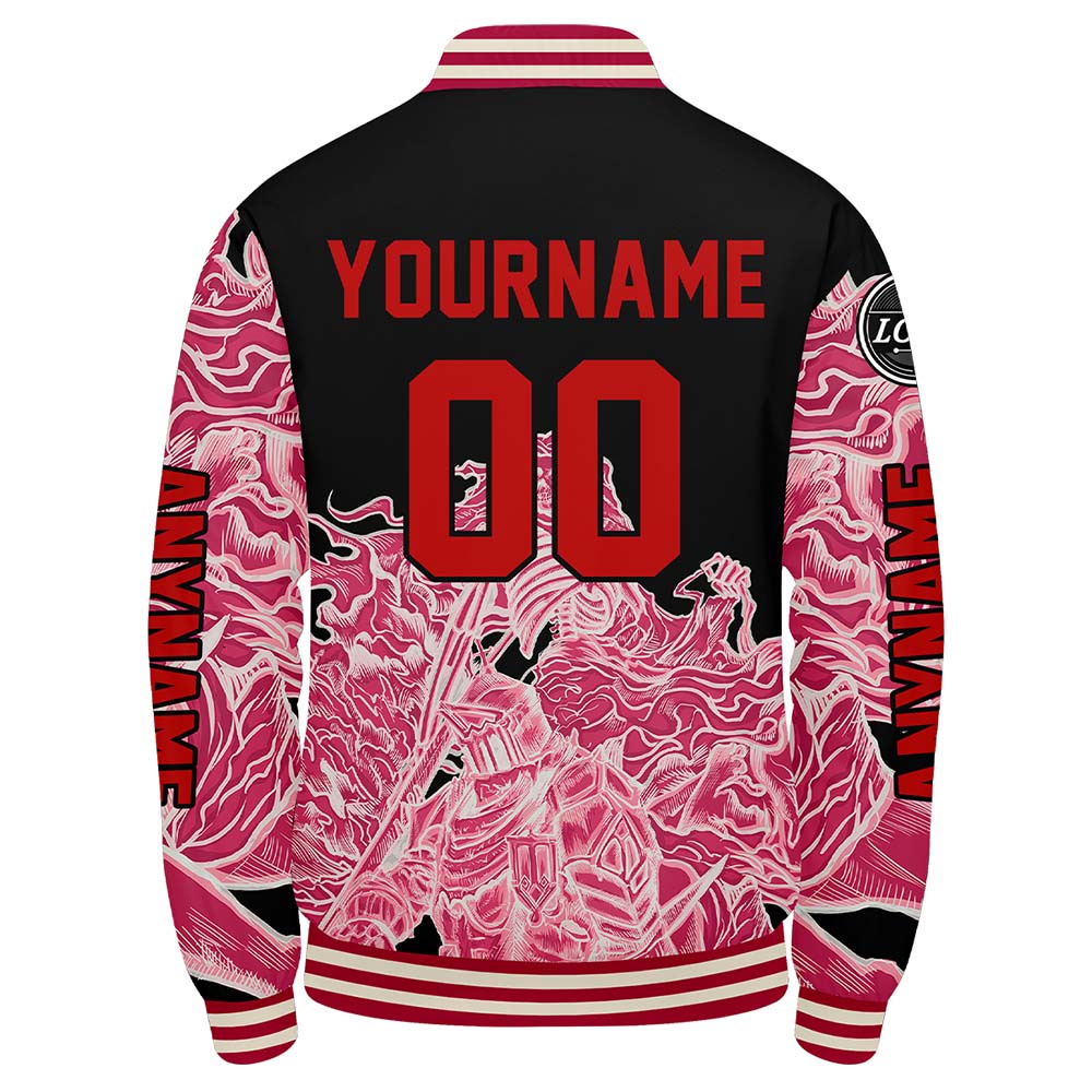 Chaquetas universitarias rosas personalizadas para hombres & mujeres y jóvenes & Chaquetas Letterman personalizadas