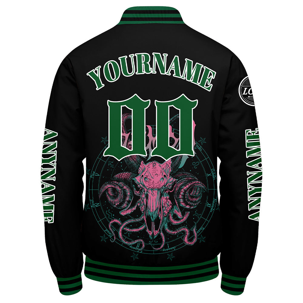Chaquetas universitarias verdes personalizadas para hombres & mujeres y jóvenes & Chaquetas Letterman personalizadas
