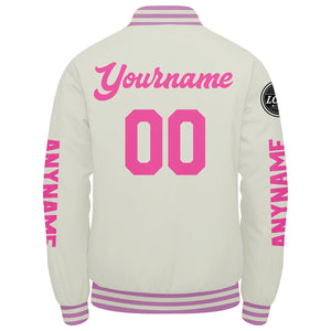 Chaquetas universitarias color crema personalizadas para hombres & mujeres y jóvenes & Chaquetas Letterman personalizadas