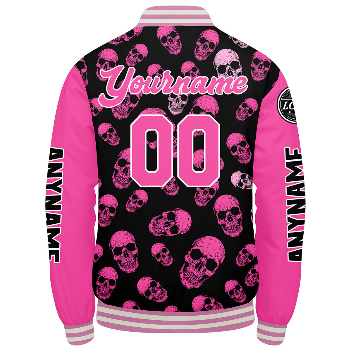 Chaquetas universitarias rosas personalizadas para hombres & mujeres y jóvenes & Chaquetas Letterman personalizadas