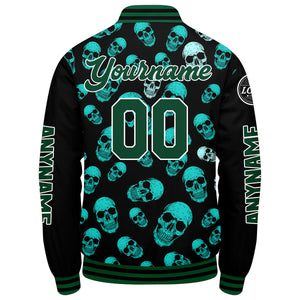 Chaquetas universitarias verdes personalizadas para hombres & mujeres y jóvenes & Chaquetas Letterman personalizadas