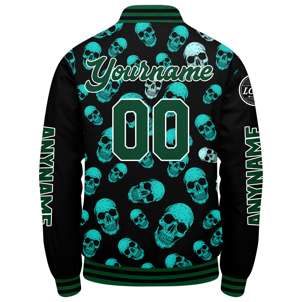 Chaquetas universitarias verdes personalizadas para hombres & mujeres y jóvenes & Chaquetas Letterman personalizadas