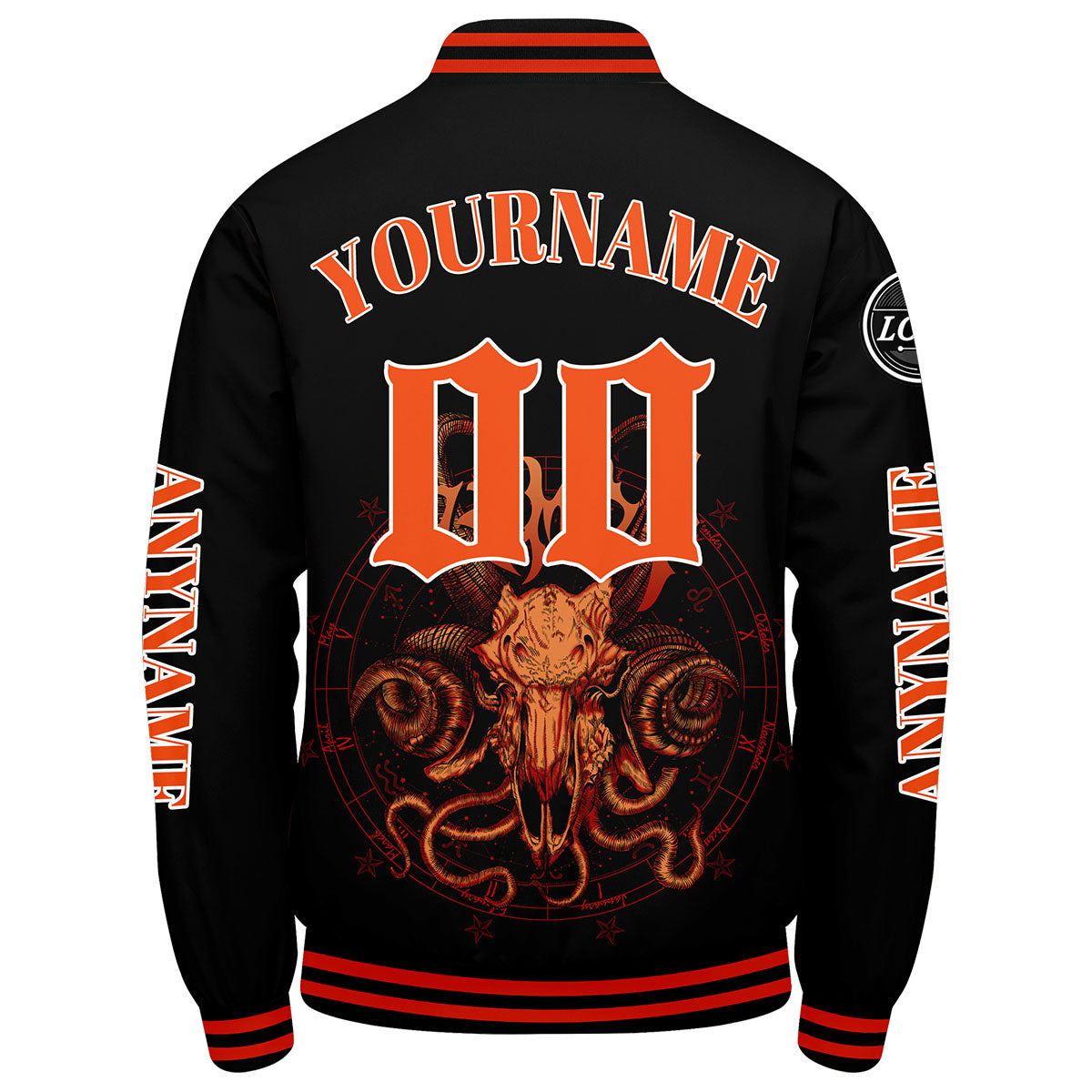 Chaquetas universitarias naranjas personalizadas para hombres & mujeres y jóvenes & Chaquetas Letterman personalizadas