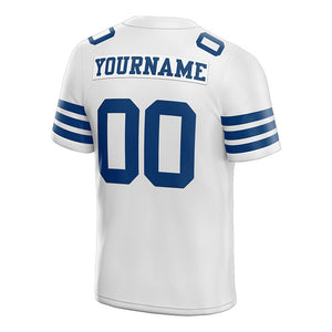 customized authentic football jersey gray royal mesh