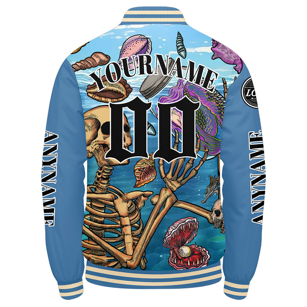 Chaquetas universitarias azul claro personalizadas para hombres & mujeres y jóvenes & Chaquetas Letterman personalizadas
