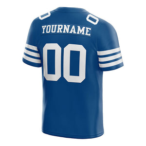 custom authentic football jersey royal white mesh