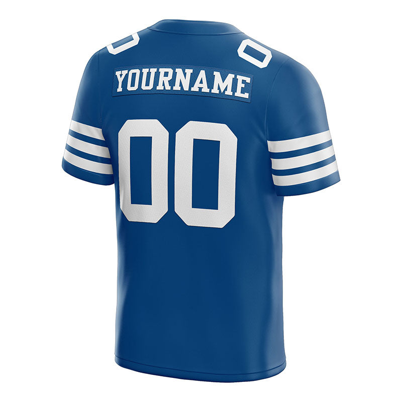custom authentic football jersey royal white mesh