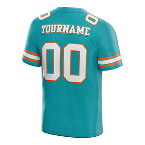 customized authentic football jersey  navy white - red mesh