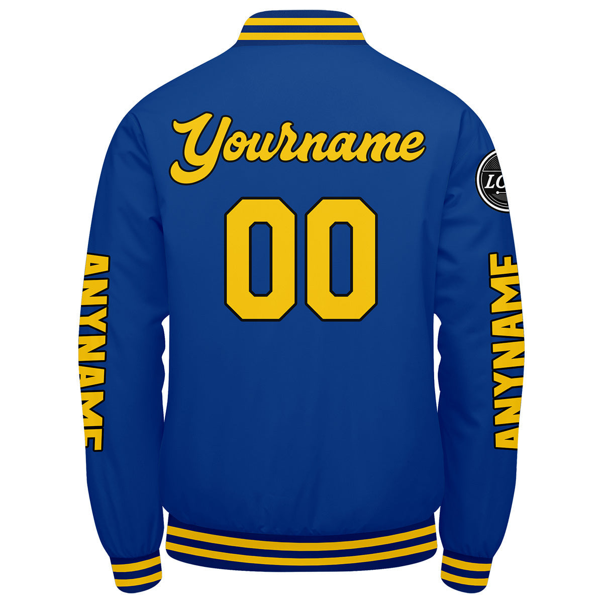 Chaquetas universitarias personalizadas de color amarillo real para hombres & mujeres y jóvenes & Chaquetas tipo Letterman personalizadas