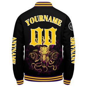Chaquetas universitarias amarillas personalizadas para hombres & mujeres y jóvenes & Chaquetas Letterman personalizadas