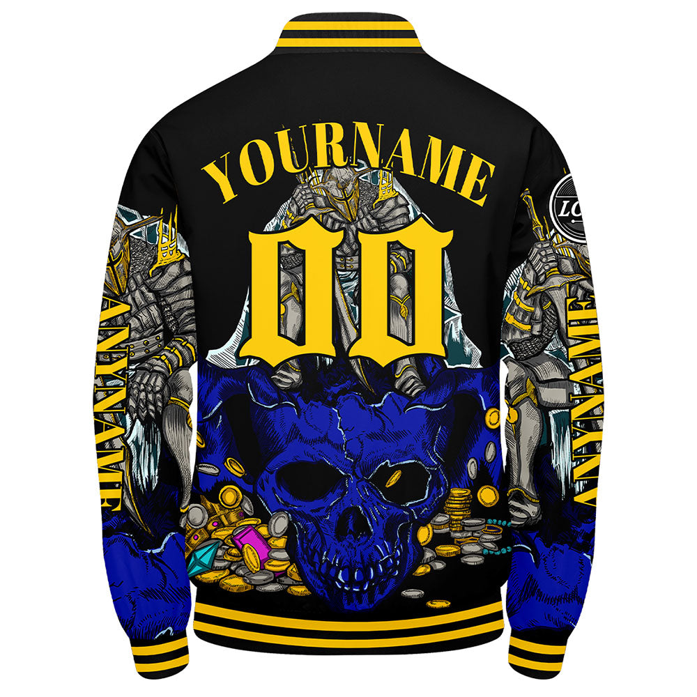 Chaquetas universitarias personalizadas de color amarillo real para hombres & mujeres y jóvenes & Chaquetas tipo Letterman personalizadas