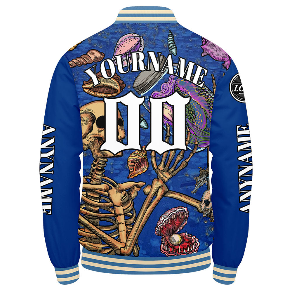 Chaquetas universitarias azules personalizadas para hombres & mujeres y jóvenes & Chaquetas Letterman personalizadas