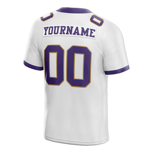 custom authentic football jersey black white-old gold  mesh