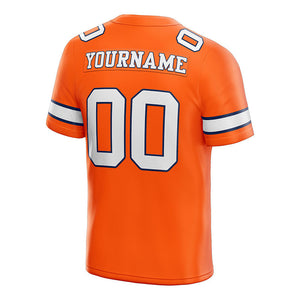 customized  authentic football jersey navy white -gray mesh