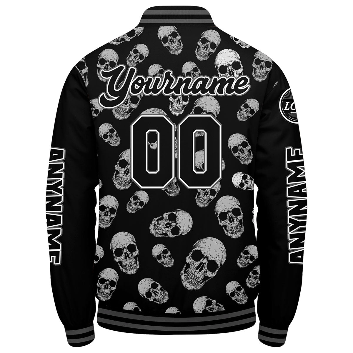 Chaquetas universitarias grises personalizadas para hombres & mujeres y jóvenes & Chaquetas Letterman personalizadas