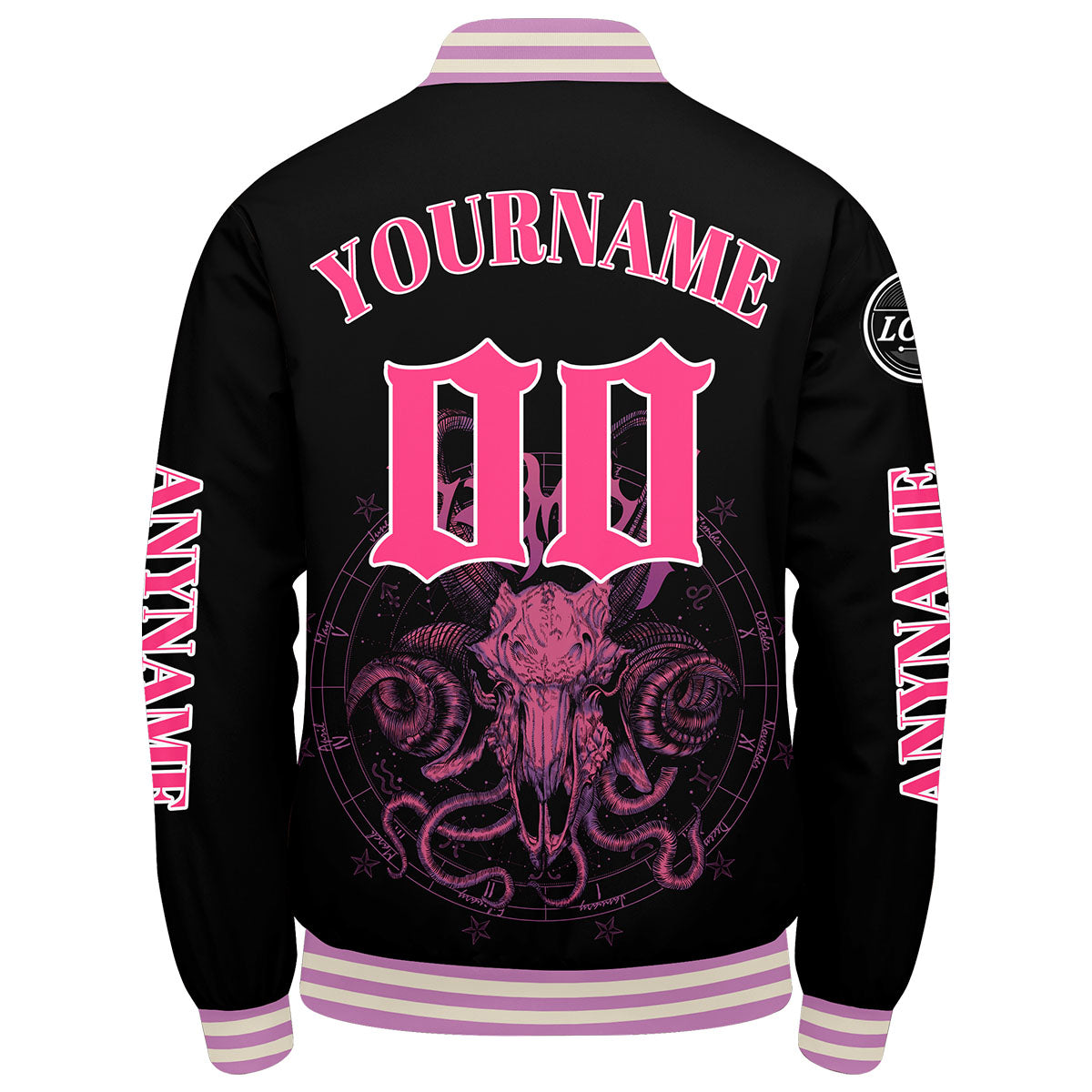 Chaquetas universitarias rosas personalizadas para hombres & mujeres y jóvenes & Chaquetas Letterman personalizadas