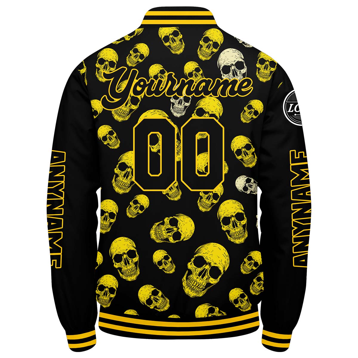 Chaquetas universitarias amarillas personalizadas para hombres & mujeres y jóvenes & Chaquetas Letterman personalizadas
