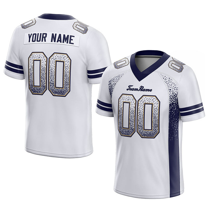 custom authentic drift fashion football jersey yellow-royal mesh