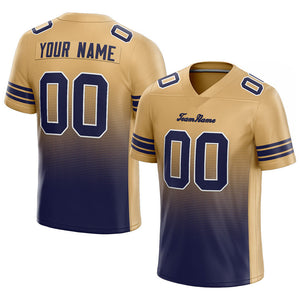 custom authentic gradient fashion football jersey gold-navy