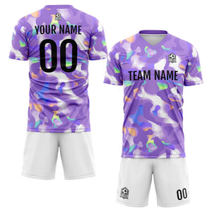 Conjunto personalizado de uniforme de fútbol para niños y adultos & camiseta Gorgeous&Lavender
