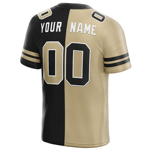 custom authentic split fashion football jersey royal-red-white